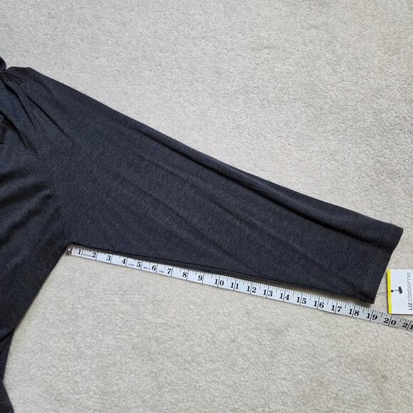 NWT Liz Claiborne Weekend Woman 3X Long Sleeve Open Cardigan Gray - Picture 11 of 16